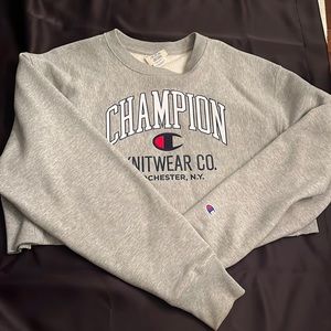 Gray Champion Cropped Crewneck